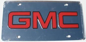 GMC Logo Mirror Laser Cut License Plate image