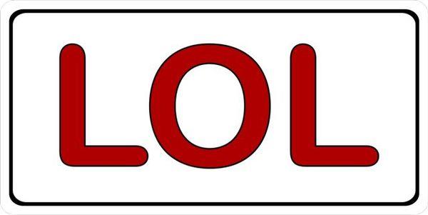 LOL Photo License Plate image