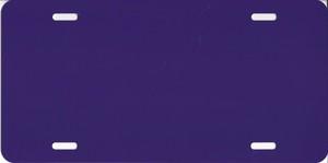 0.040 Dark Purple Aluminum Blank License Plate image