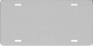 0.040 Light Gray Aluminum Blank License Plate image