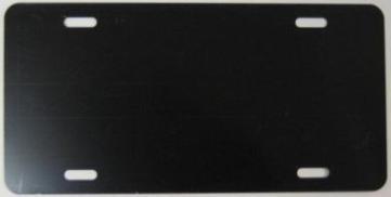 0.040 Black Aluminum Blank License Plate image