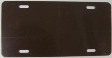 0.040 Brown Aluminum Blank License Plate image