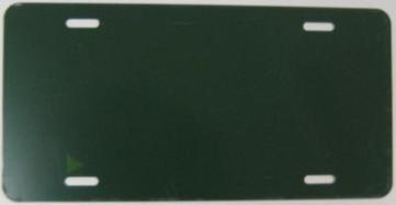 0.040 Dark Green Aluminum Blank License Plate image