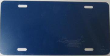 0.040 Heron Blue Aluminum Blank License Plate image