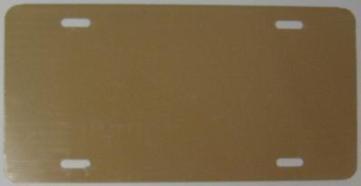 0.040 Mocha Aluminum Blank License Plate image