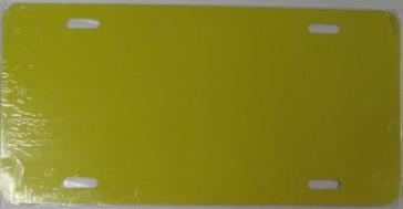 0.040 Yellow Aluminum Blank License Plate image
