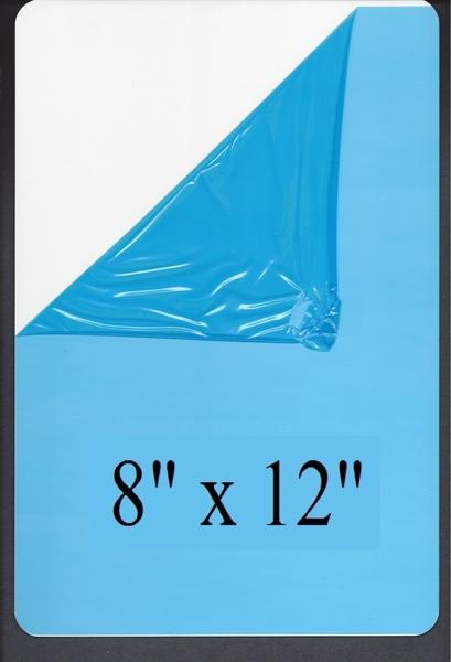 White Dye Sublimation Aluminum 8" x 12" Blanks No Hole Pack of 25 image