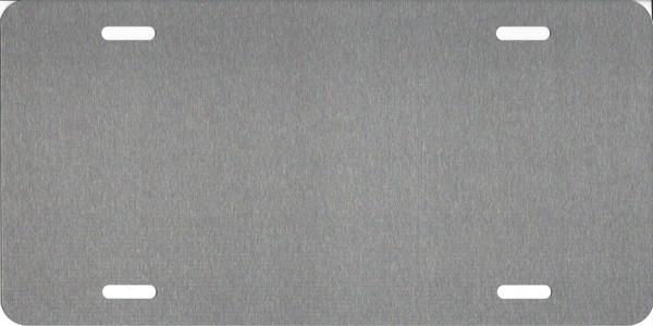 Brushed Chrome Dye Sublimation .025 Aluminum License Plate Blanks image