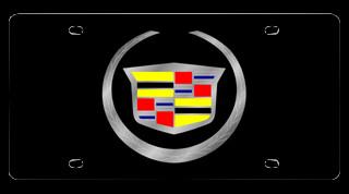 Black Cadillac Laser License Plate image