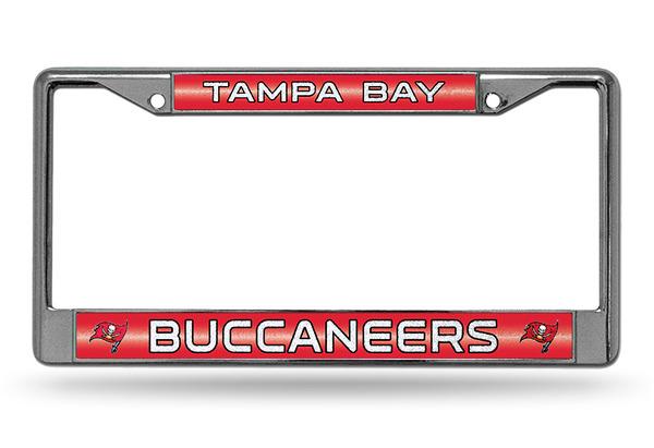 Tampa Bay Buccaneers Glitter Chrome License Plate Frame image