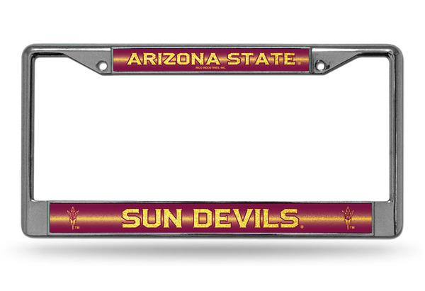 Arizona State Sun Devils Glitter Chrome License Plate Frame image