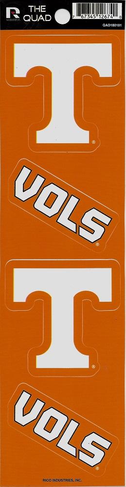 Tennessee Volunteers Quad Decal Set image