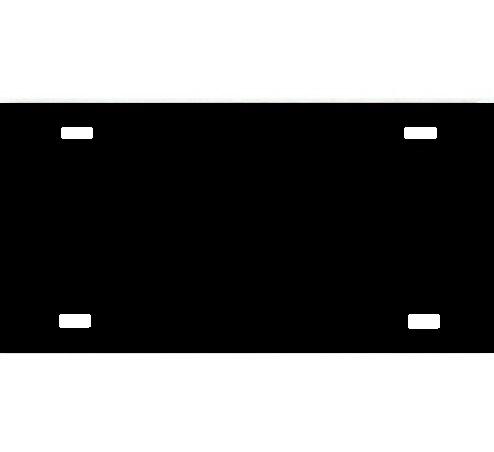 Black Onyx Acrylic Mirror License Plate image