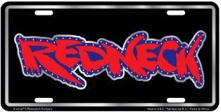Redneck Metal License Plate image