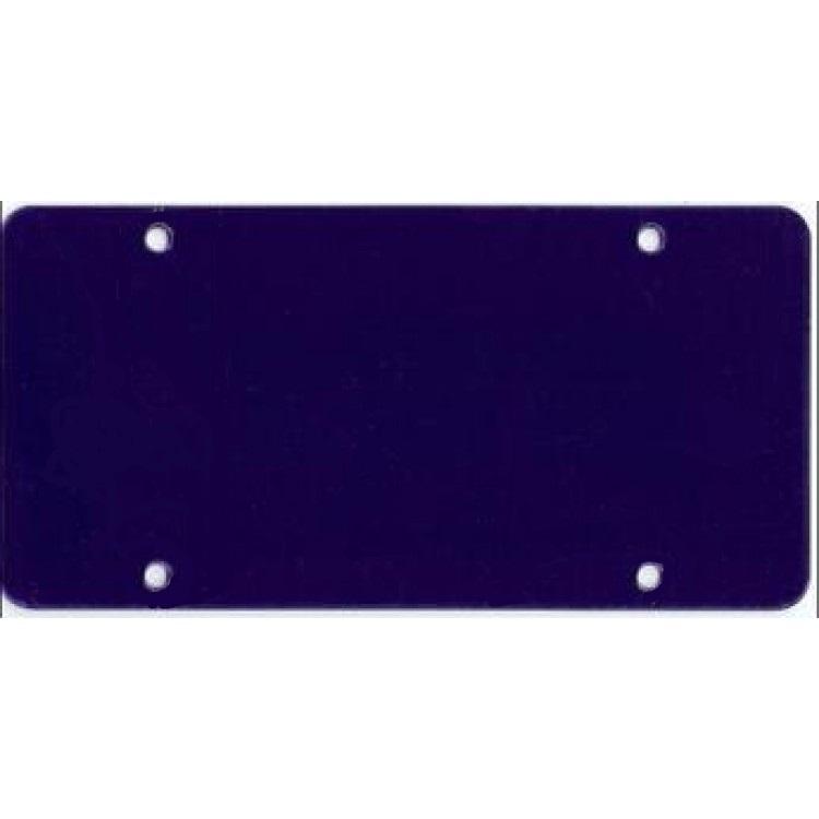 Dark Blue Acrylic Mirror License Plate image