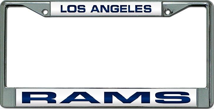 Los Angeles Rams Laser Chrome License Plate Frame image