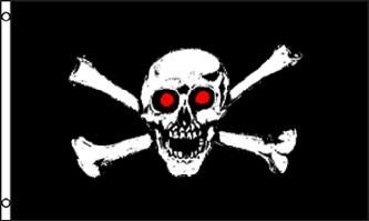 Skull And Crossbones Polyester Flag image