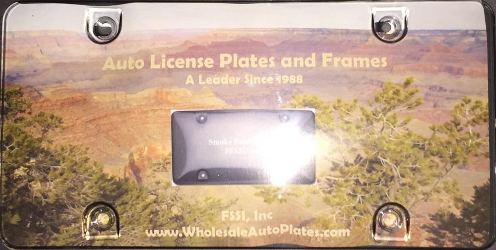 Smoked Acrylic License Plate Shield image