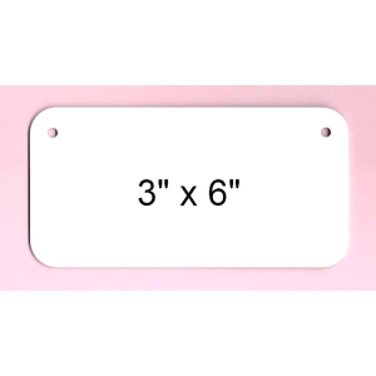 White Dye Sublimation .025 Aluminum Blank Bicycle Size image