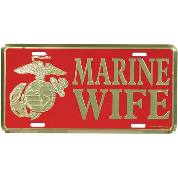 U.S. Marine Wife License Plate image