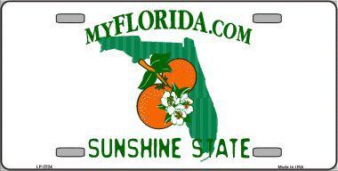 MyFlorida.com Florida Sunshine State License Plate