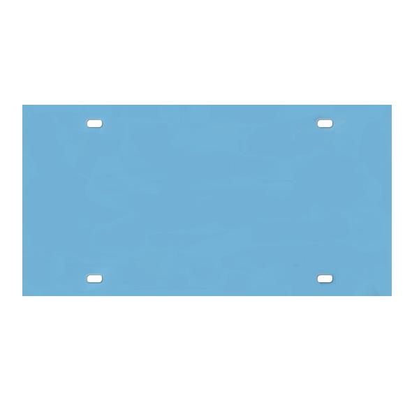 Light Blue Acrylic Mirror License Plate image