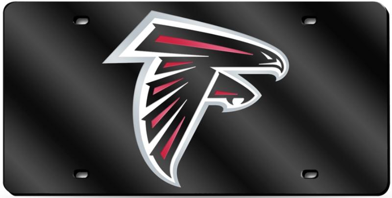 Atlanta Falcons Black Laser License Plate image