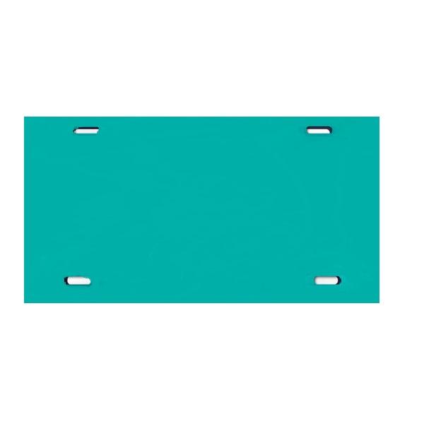 Teal Acrylic Mirror License Plate image
