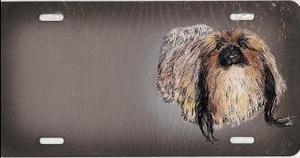 Pomeranian Airbrush License Plate image