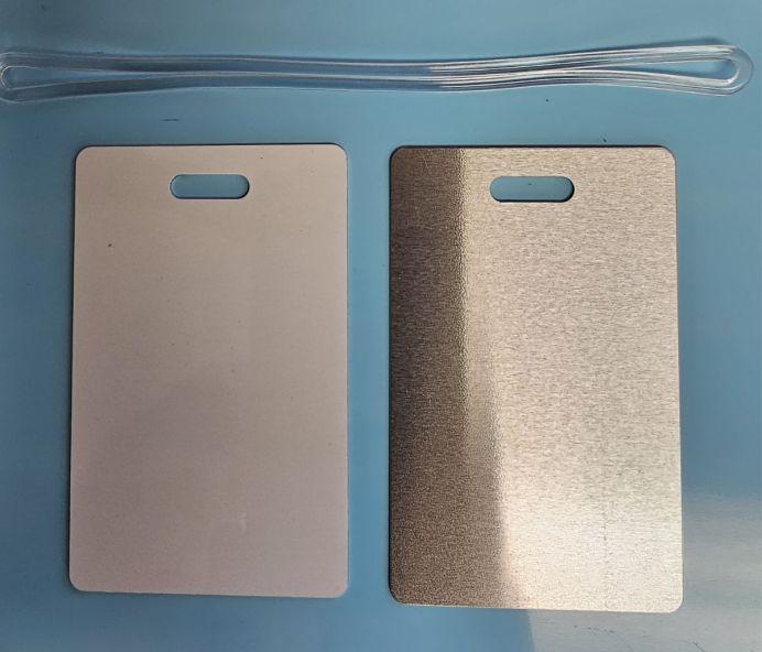 White Dye Sublimation Aluminum Luggage Tag Blanks Pack of 10 image