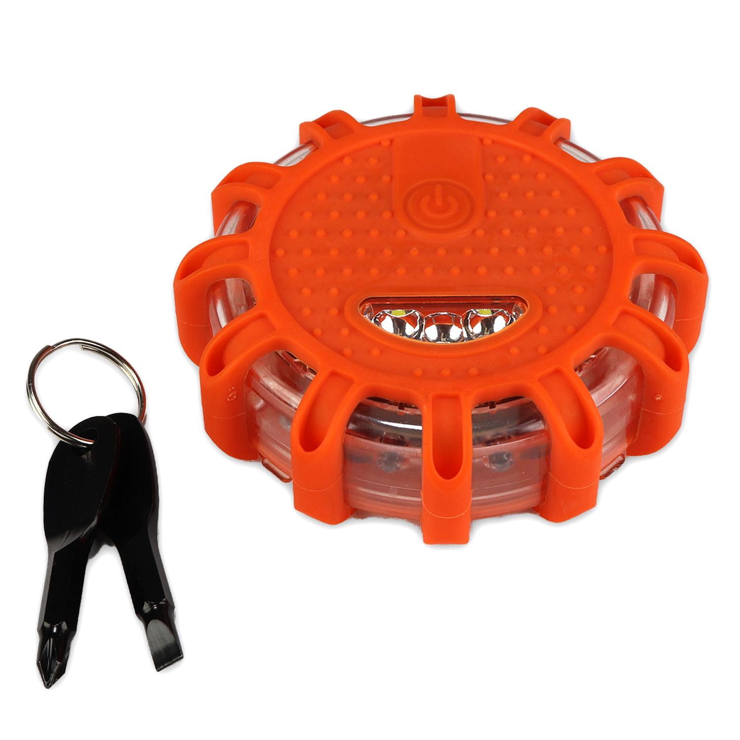 Heavy Duty Strobing LED Road Flare with Tool Set image