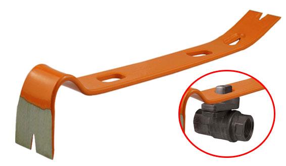 Pry Bar with Emergency Gas Valve Shut Off Tool, 15″ image