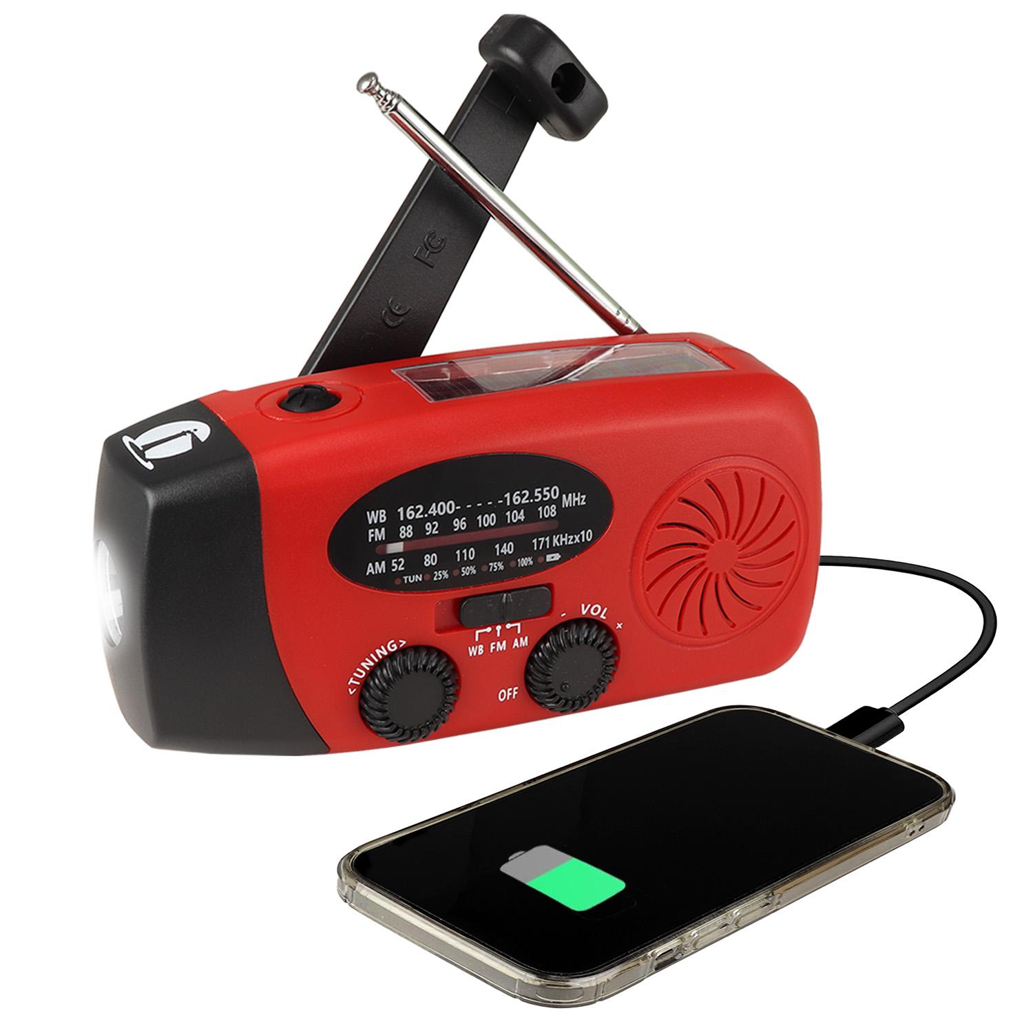 4 in 1 Dynamo Solar NOAA Weather Band Radio and Flashlight image