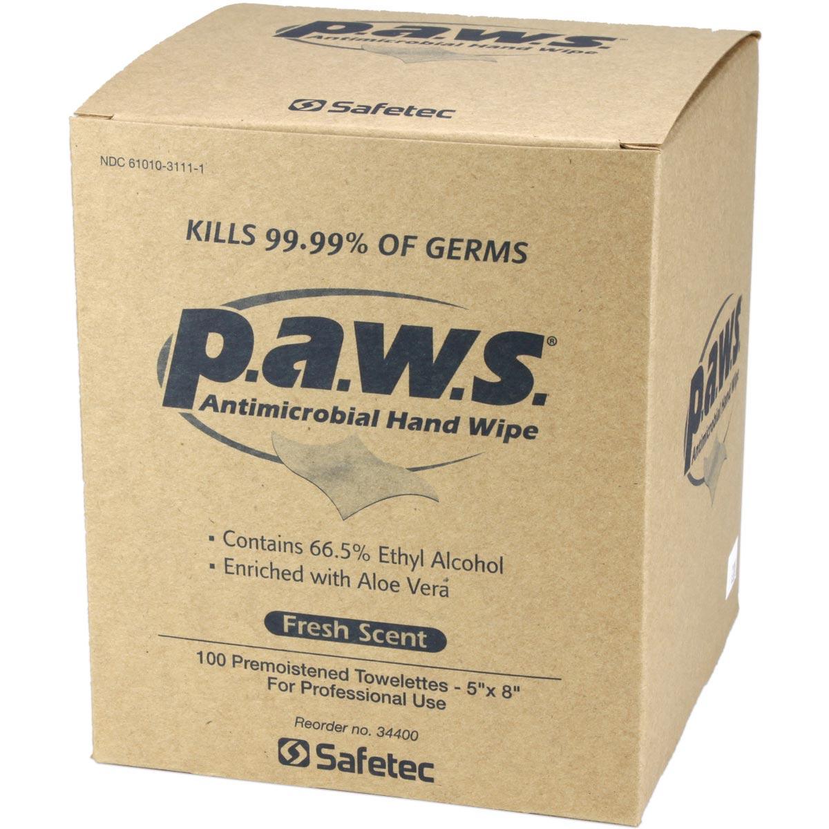 5″x8″ Personal Antimicrobial (Kills Germs) Wipes, 100 per box image