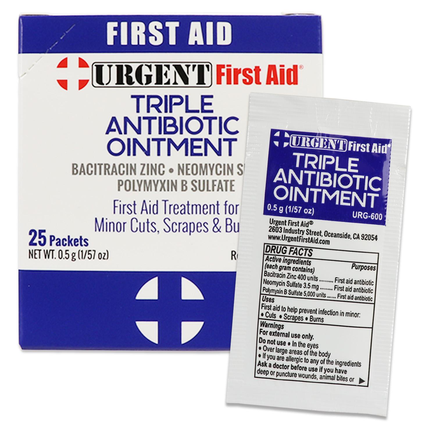 Triple Antibiotic Ointment, 0.5gm, 25 per box image
