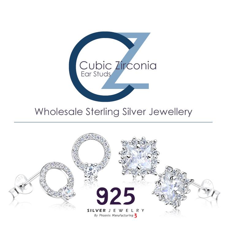 Cubic Zirconia Ear Studs image