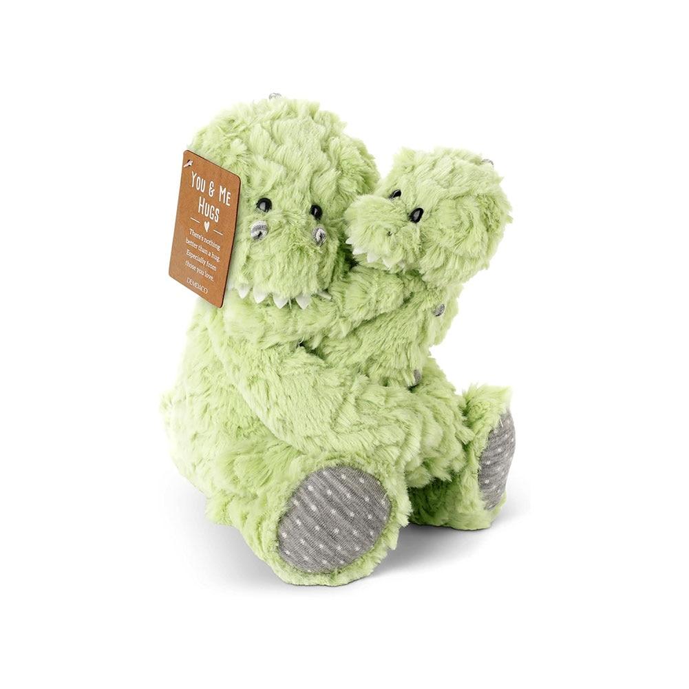 Demdaco You & Me Hugs Magnetic Mom & Baby Plush Dinosaur,Polyester 8.5"H NO ONLINE SALES image