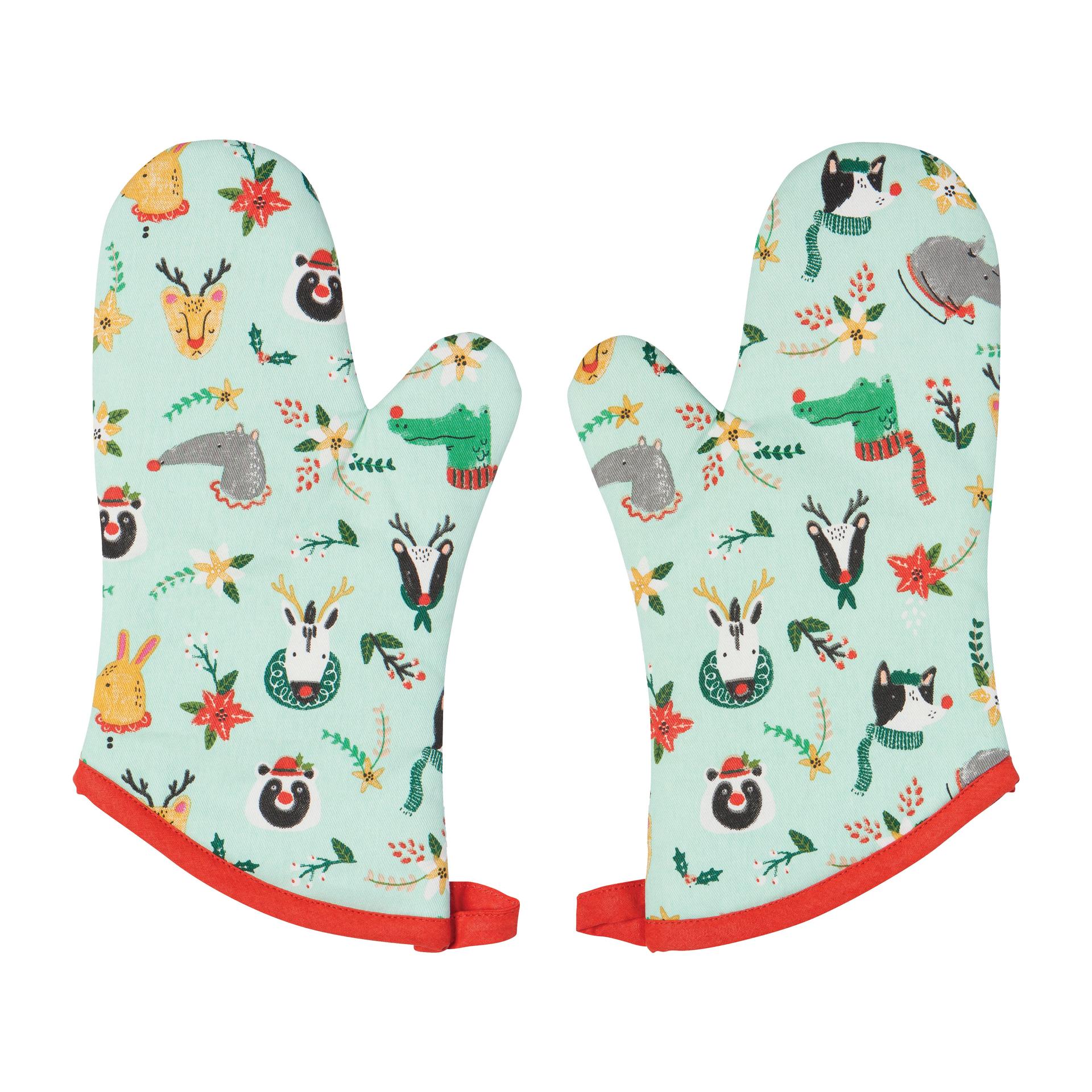 Danica Rudolph Imposter Oven Mitt Cotton Outer/Polyester Inner SET/2 7"x13"H image