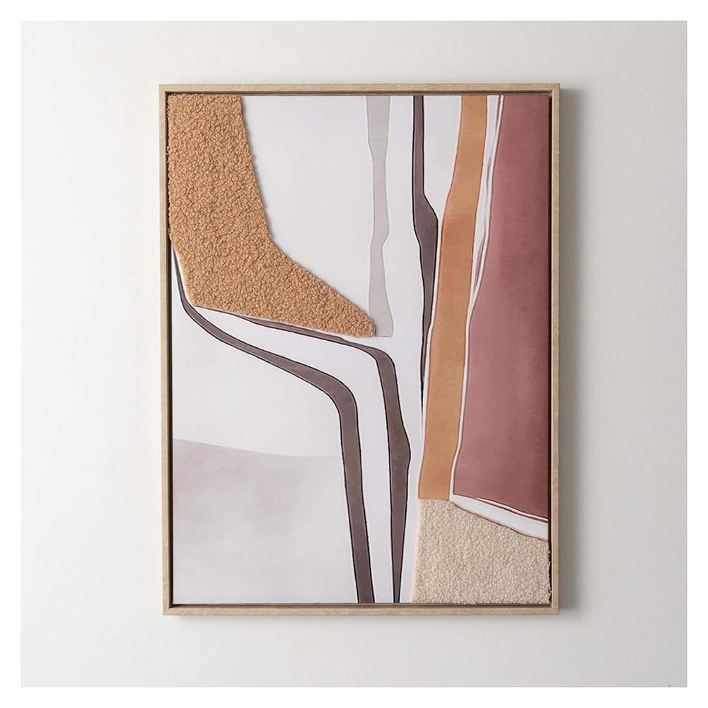 Sullivan Abstract Textural Canvas Wall Decor 17.75"L X 1"W X 23.5"H image