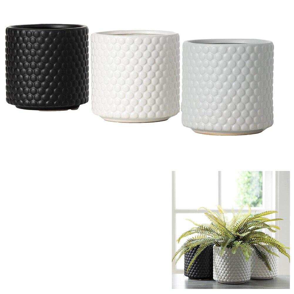 SET/3 Sullivan Ceramic Multi-Color Planter 6"L x 6"W x 6"H image