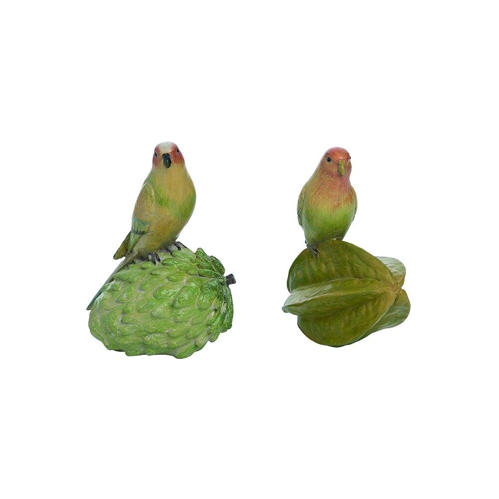 Transpac Resin Yellow Tropical Bird Figurine 2 Asst. 6.25"x4.25"x6.25"H image