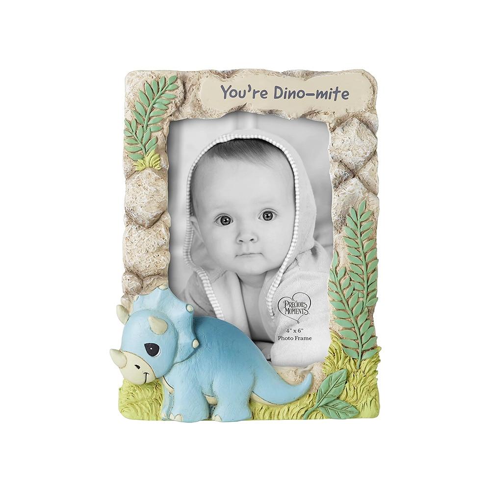 PM Triceratops Dinosaur You're Dino-mite Photo Frame, Resin, 6"x8"H NO INTERNET SALES image
