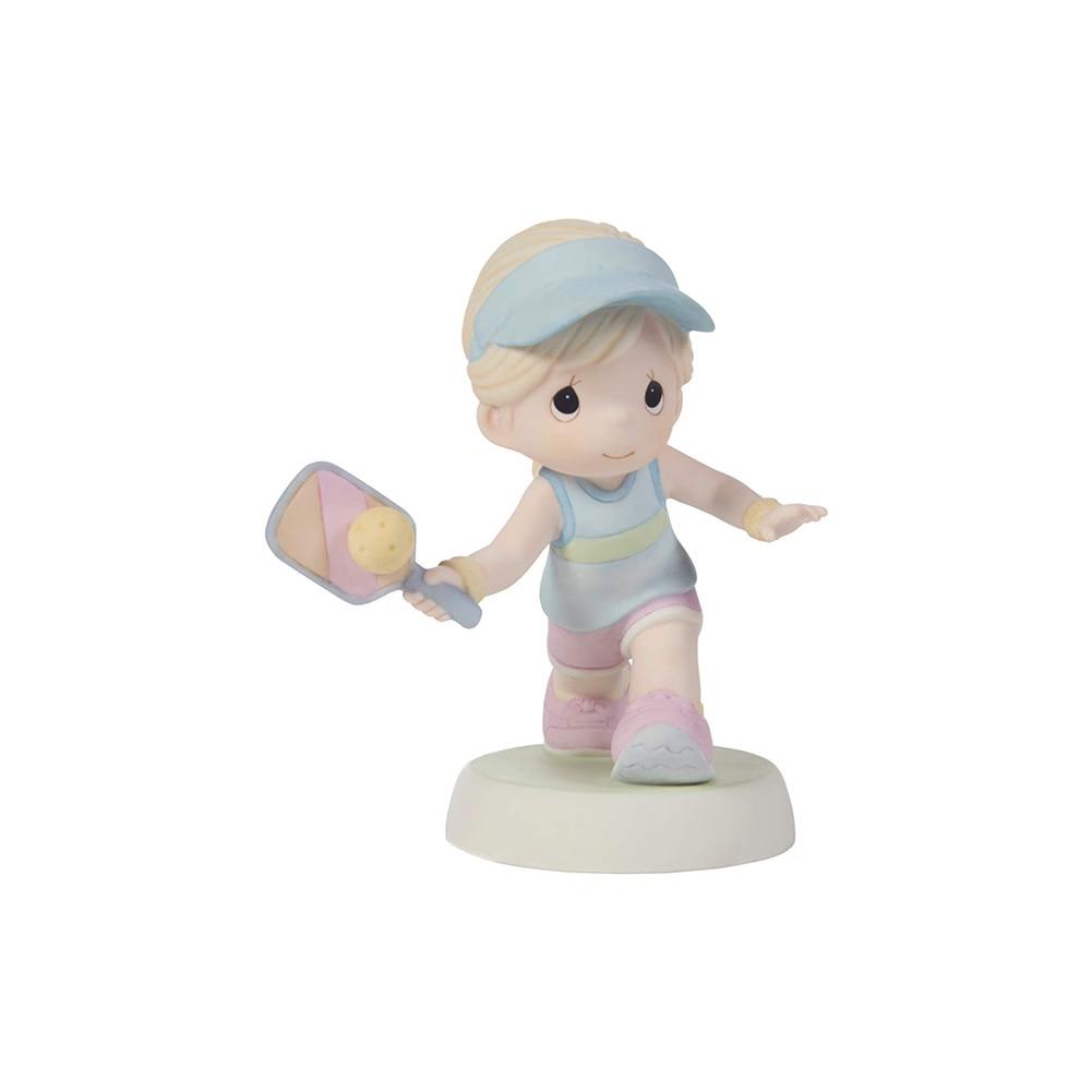 PM Dink Diva Pickleball Girl Figurine, Bisque Porcelain, 3"Dx5.25"H NO INTERNET SALES image