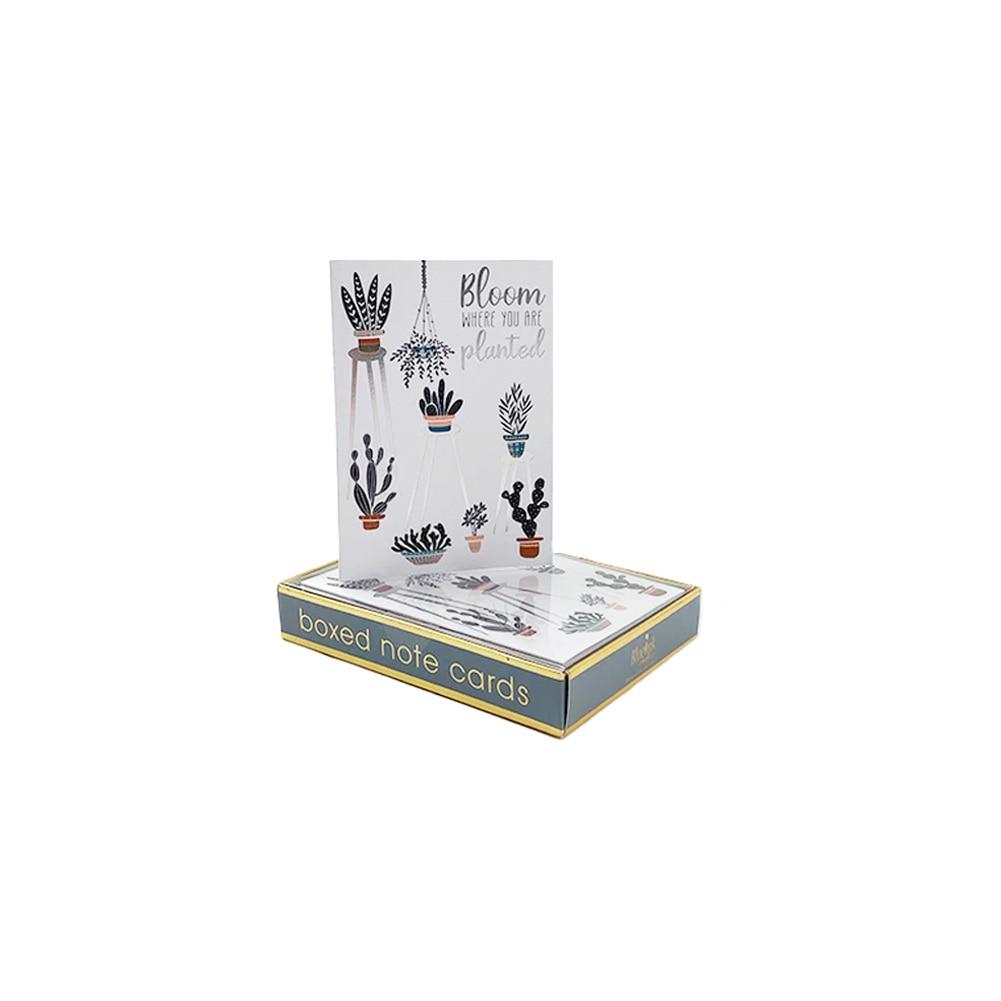 Blueink Plant Stand Bloom Boxed 14 Note Cards w/Envelops 3.5"x5"