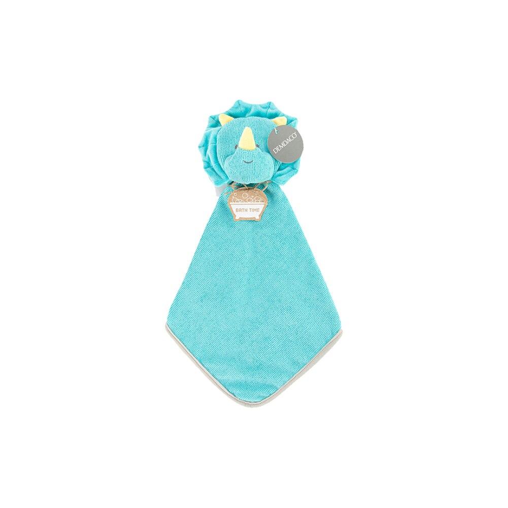 Demdaco Dinosaur Sudzie Washcloth, Blue, Polyester, 8"Wx17"H NO ONLINE SALES image