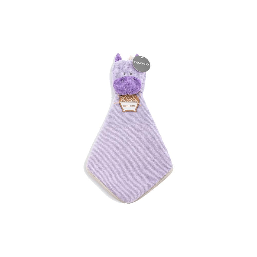 Demdaco Hippo Sudzie Washcloth, Purple, Polyester, 11.5"Wx15"H NO ONLINE SALES image
