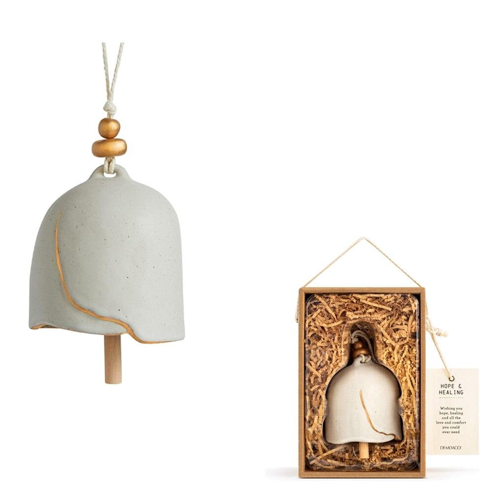 Demdaco Hope & Healing Inspired Bell, Stoneware, 3.5"Dx5.5"H, NO ONLINE SALES image