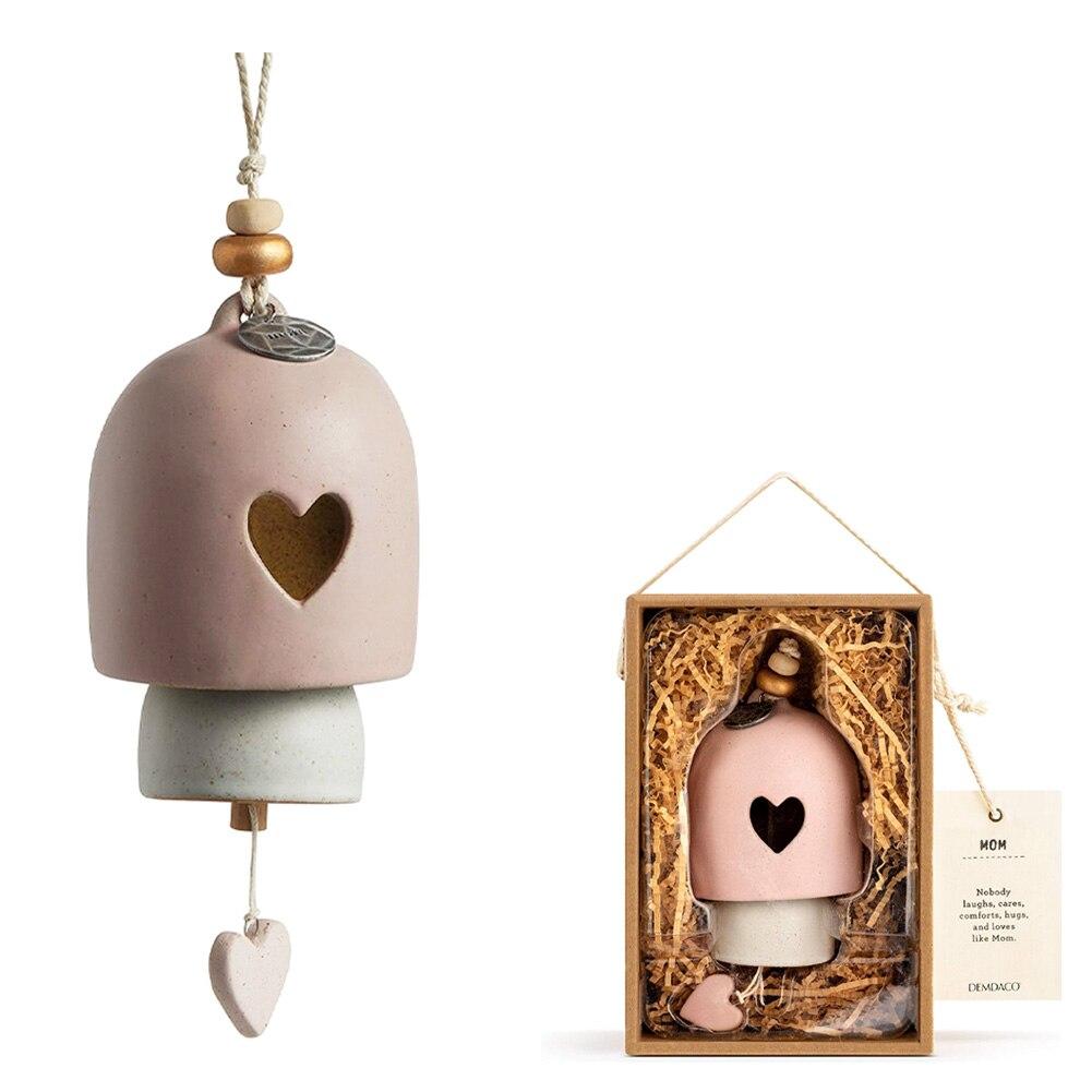 Demdaco Mom Inspired Bell, Stoneware, 5"Dx5"H, Hanging Height 13" Bell NO ONLINE SALES image