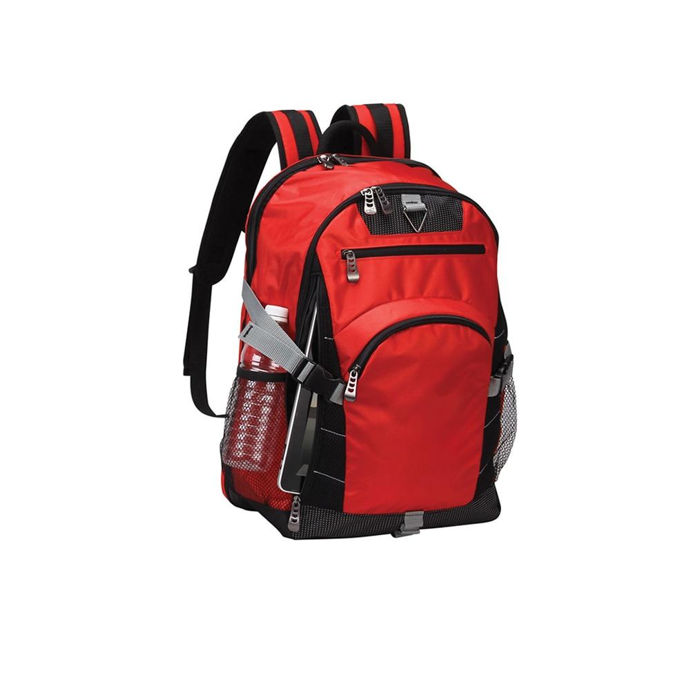 Preferred Nation Sports Gear Backpack, Red, 600D Polyester, 13"x7.5"x18.5"H image