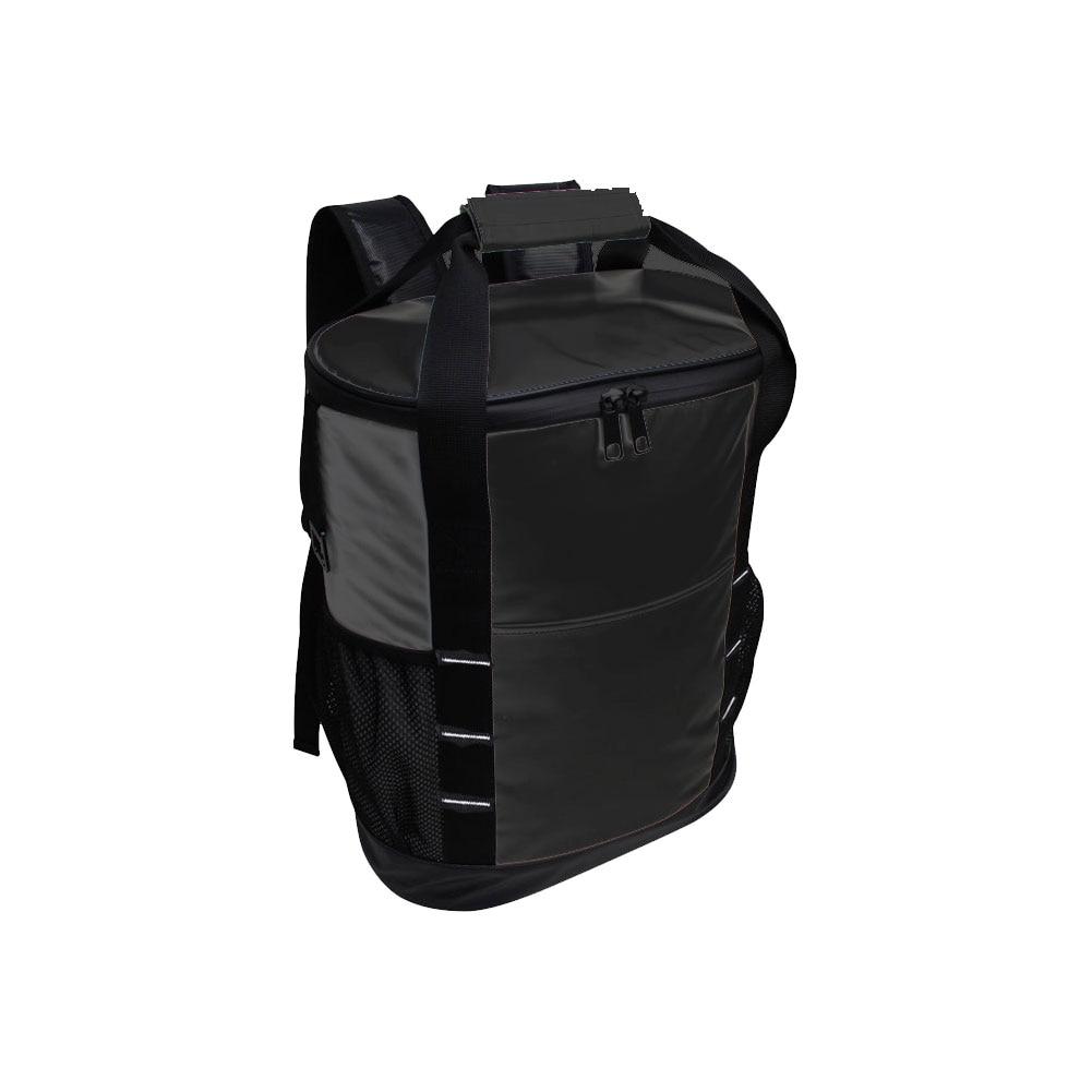 Titan Backpack 30 Can Cooler, Shiny Black, Heavy Gauge Tarpaulin, PEVA 14"x7.5"x16"H image